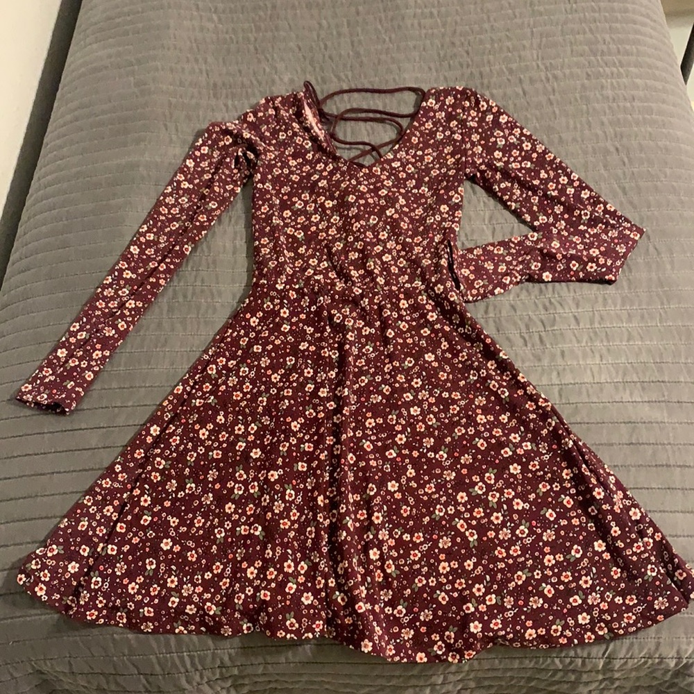 Long sleeve floral dress